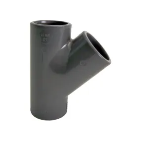 GF PVC-U T-stuk 45° d75 Sok PN6 721250112