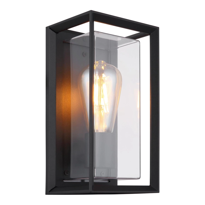 GLOBO  WANDLAMP VOOR BUITEN 1XE27/60W/230V IP44 ZWART