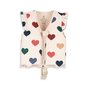 Konges Slojd float vest bon coeur zwemvest wit hartjes