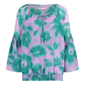   Studio Anneloes Lorin flower crepe blouse Paars KL