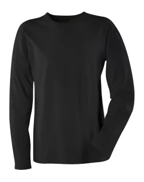 T-SHIRT LANGE MOUW ZWART